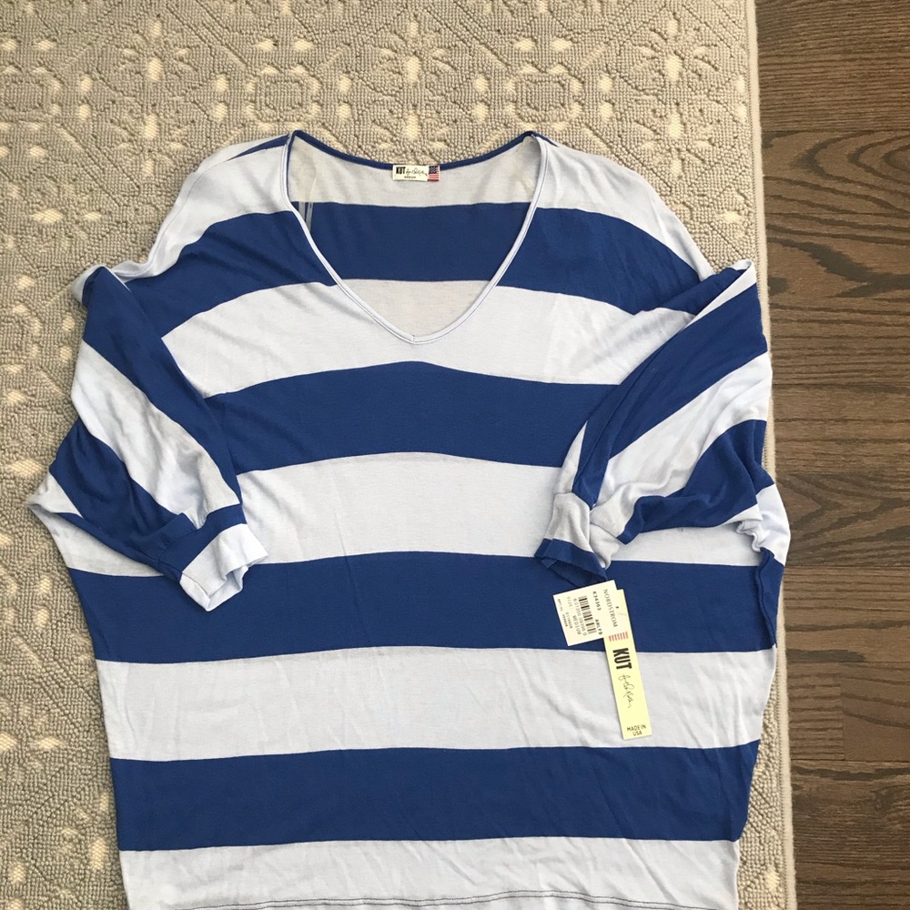 Brand new women’s KUT from the Kloth blue shirt